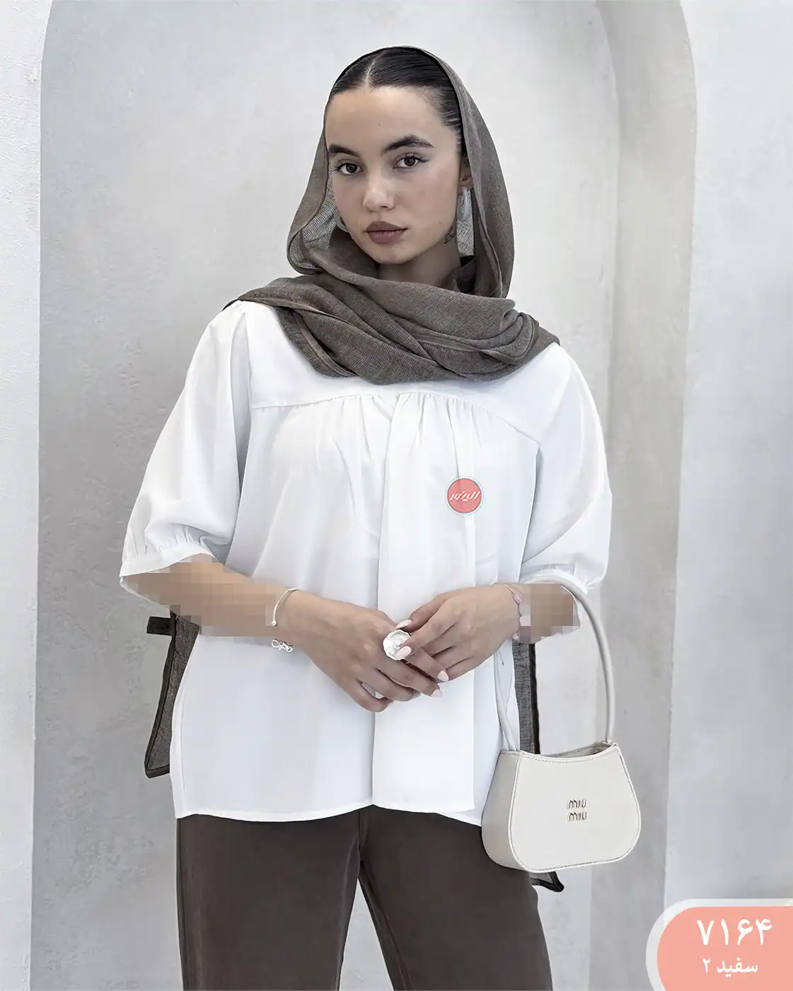 شومیز چین دار ایرن 7164
